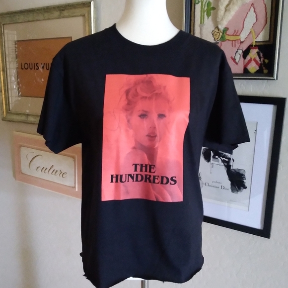 The‎ Hundreds Black and Red Logo Short Sleeve Band Tee - Picture 2 of 5
